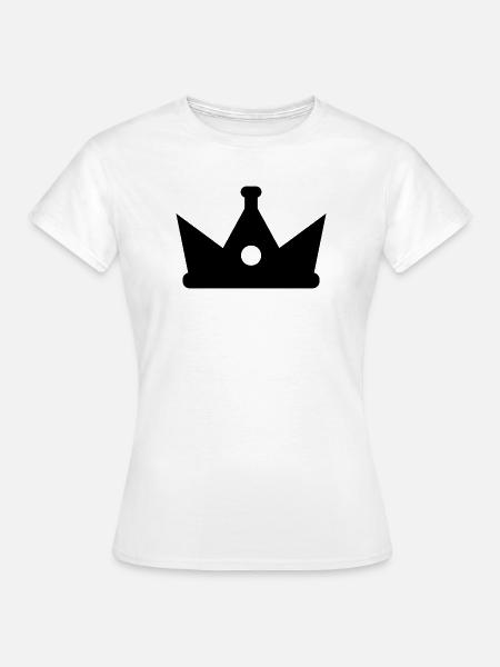 Krone - Frauen T-Shirt - Weiß