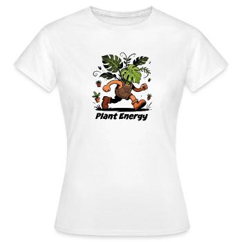 Monstera plante en Plein Chaos Jungle - T-shirt Femme - blanc - Devant - AI Model Female 172 dark (172cm)