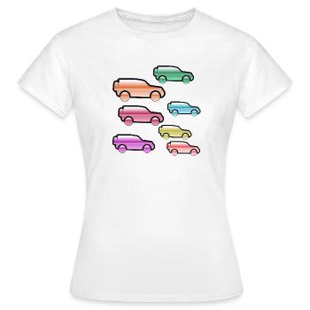 Automobiles - T-shirt Femme - blanc - Devant - AI Model Female 172 dark (172cm)