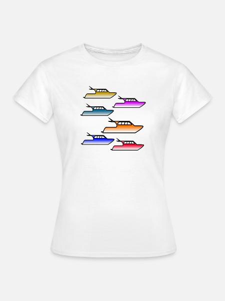 Motorboote - Frauen T-Shirt - Weiß