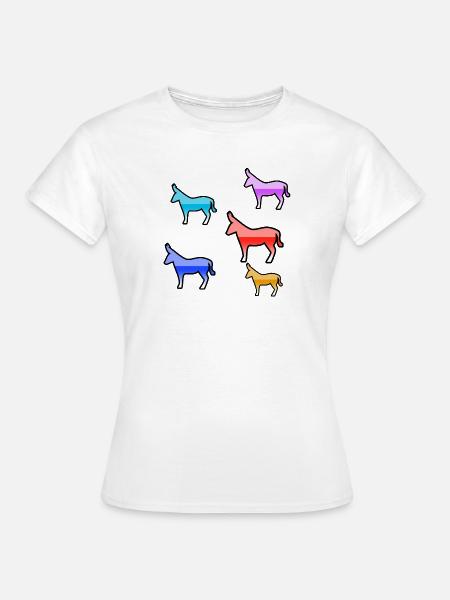 Esel - Frauen T-Shirt - Weiß