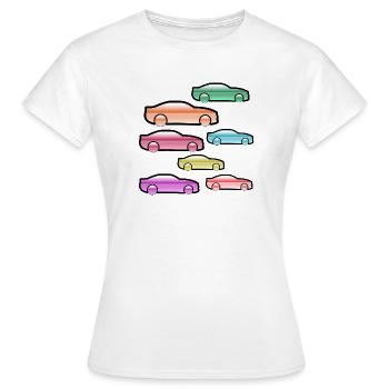 Automobiles - T-shirt Femme - blanc - Devant - AI Model Female 172 dark (172cm)