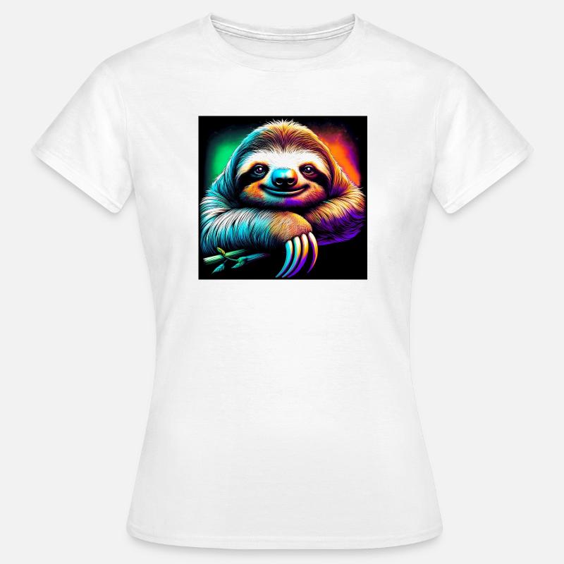 Faultier - Frauen T-Shirt - Weiß