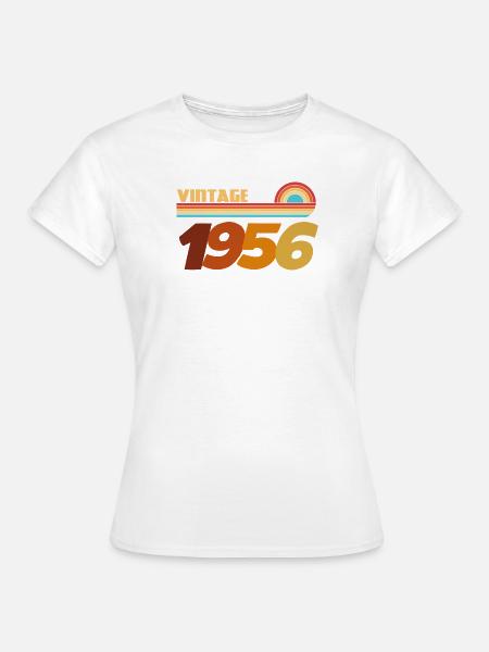 70 Jahre 1956 Rock-Style T-Shirt - Frauen T-Shirt - Weiß
