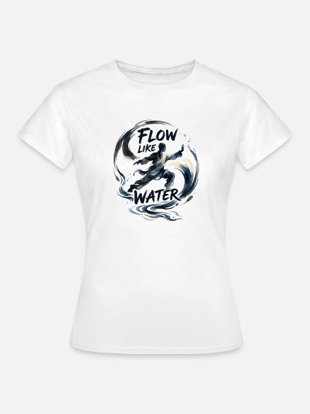 Tai Chi Flow - Frauen T-Shirt - Weiß