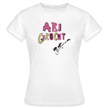 Schulabschluss Abi gerockt - Frauen T-Shirt - Weiß - Vorne - AI Model Female 172 dark (172cm)
