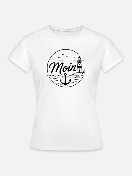 Moin - Frauen T-Shirt - Weiß