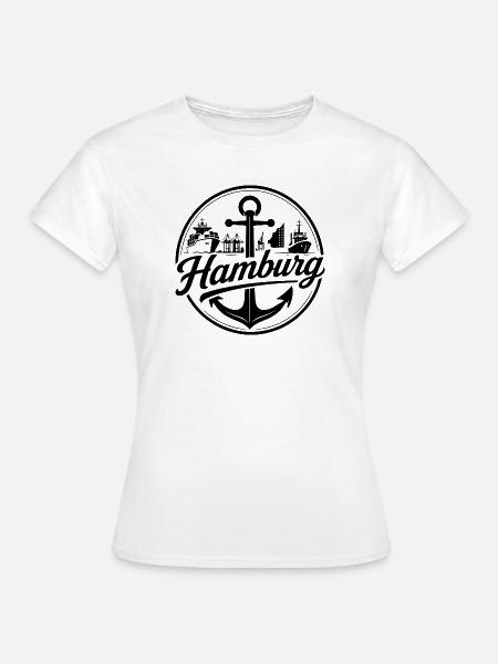 Hamburg - Frauen T-Shirt - Weiß