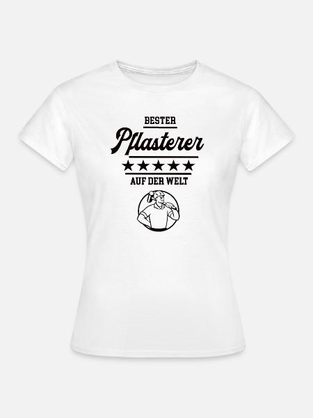 Pflasterer Bester Handwerker Baustelle Bau - Frauen T-Shirt - Weiß