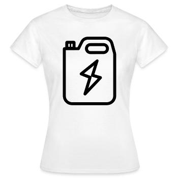 Brennstoff - Frauen T-Shirt - Weiß - Vorne - AI Model Female 172 dark (172cm)