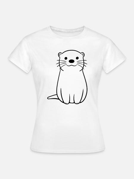 Otter - Frauen T-Shirt - Weiß