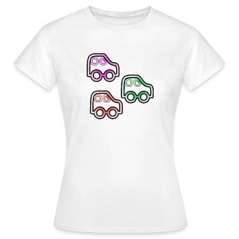 Automobiles - T-shirt Femme - blanc - Devant - AI Model Female 172 dark (172cm)
