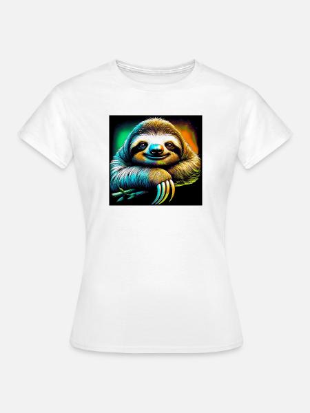 Faultier - Frauen T-Shirt - Weiß