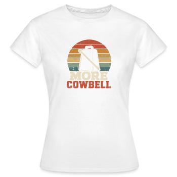 Kuhglocke Regenbogenkreis - Frauen T-Shirt - Weiß - Vorne - AI Model Female 172 dark (172cm)