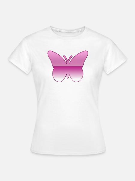 Schmetterling - Frauen T-Shirt - Weiß