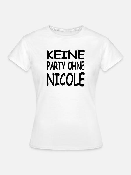Nicole - Frauen T-Shirt - Weiß