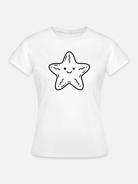 Seestern - Frauen T-Shirt - Weiß