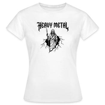 Heavy Metal Music - Women's T-Shirt - white - Front - AI Model Female 172 dark (172cm)
