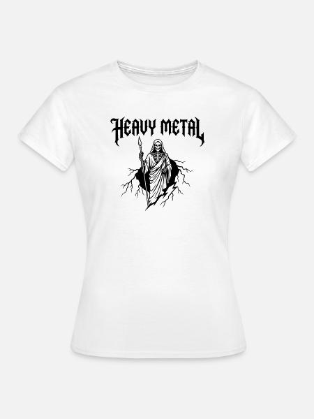Heavy Metal Musik - Frauen T-Shirt - Weiß