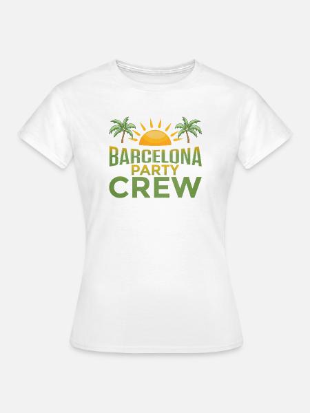 Barcelona Party Crew - Frauen T-Shirt - Weiß