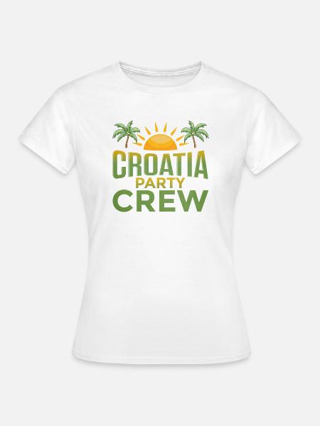 Croatia Party Crew - Frauen T-Shirt - Weiß