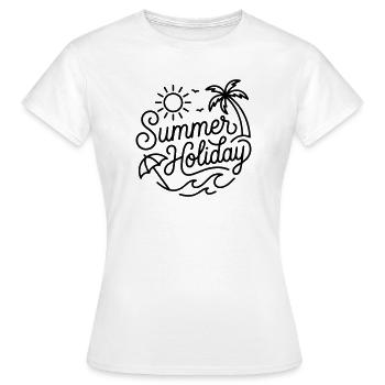 Sommerferien - Frauen T-Shirt - Weiß - Vorne - AI Model Female 172 dark (172cm)