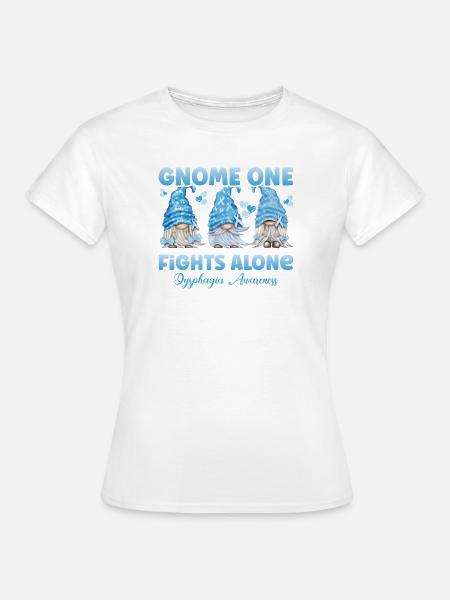 Gnom Hellblau Schluckbeschwerden - Frauen T-Shirt - Weiß