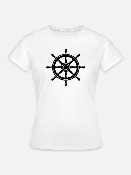 Steuerrad - Frauen T-Shirt - Weiß