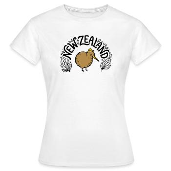 Nouvelle-Zélande - T-shirt Femme - blanc - Devant - AI Model Female 172 dark (172cm)