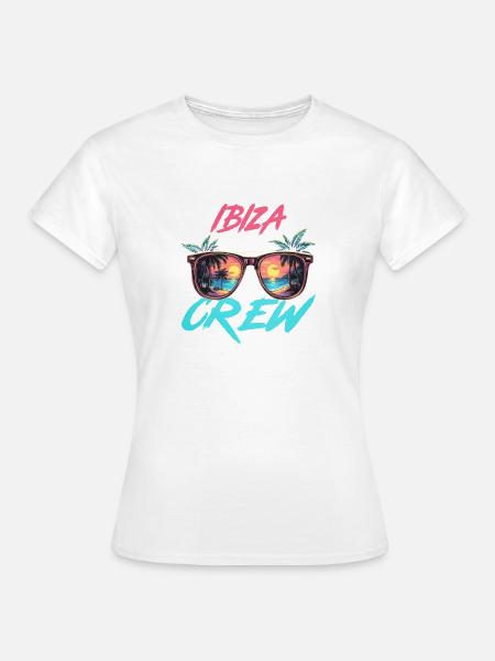 Ibiza Party Crew - Frauen T-Shirt - Weiß