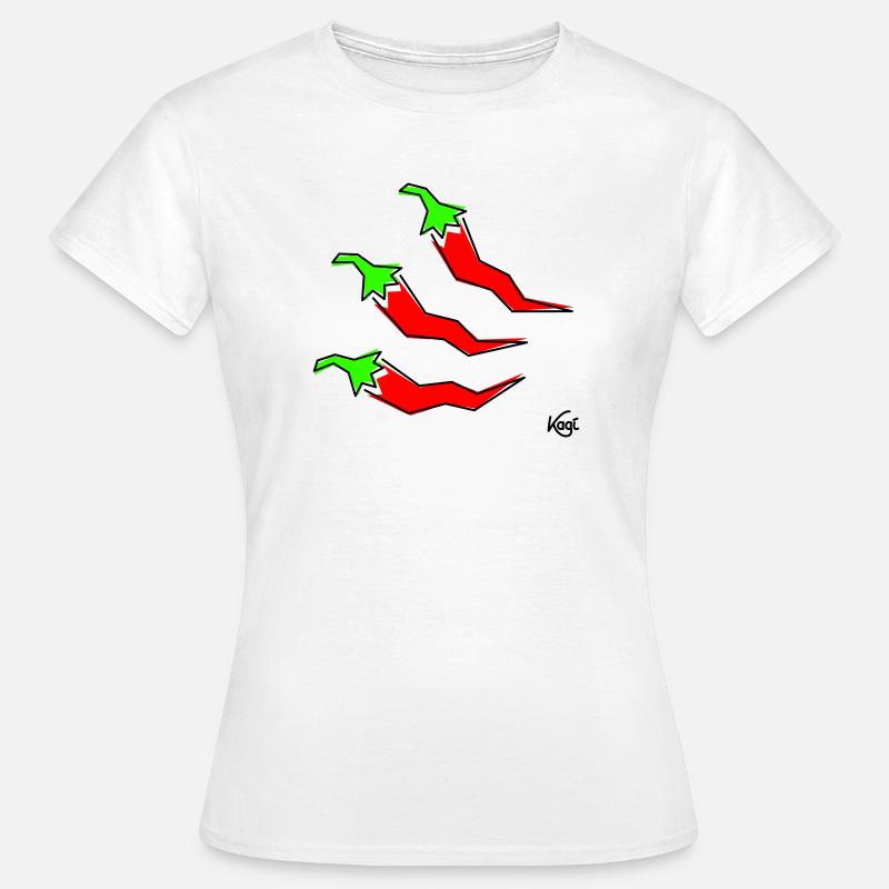 three pepperonis - Women's T-Shirt - white