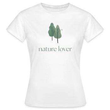 Amoureux de la nature - T-shirt Femme - blanc - Devant - AI Model Female 172 dark (172cm)