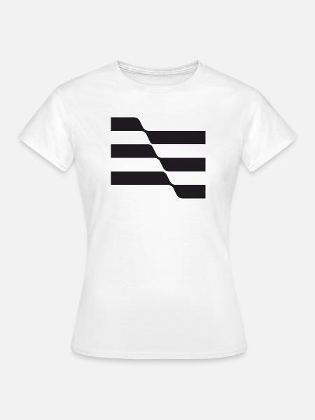Noir-Wellen-Design - Frauen T-Shirt - Weiß