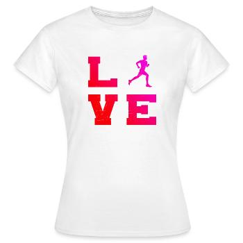 Idée cadeau pour une course à pied - T-shirt Femme - blanc - Devant - AI Model Female 172 dark (172cm)