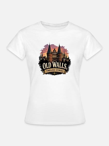 Lübeck Stadmauer - Frauen T-Shirt - Weiß