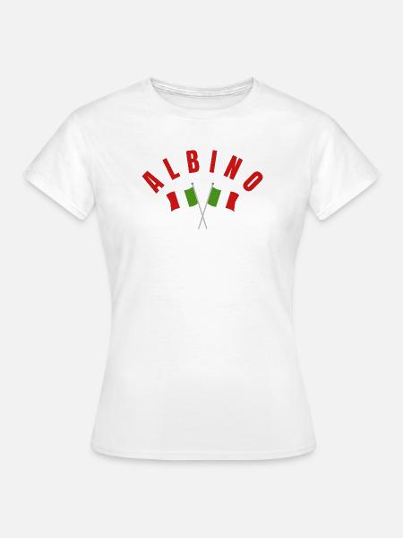 Albino-Italienische Flaggen - Frauen T-Shirt - Weiß