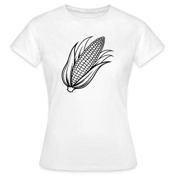 Mais - Frauen T-Shirt - Weiß - Vorne - AI Model Female 172 dark (172cm)