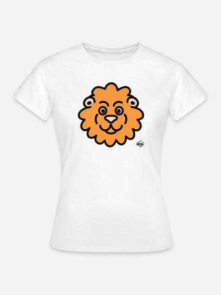 Lion Grand - T-shirt Femme - blanc