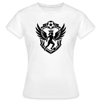 Blason féminin de football Football féminin - T-shirt Femme - blanc - Devant - AI Model Female 172 dark (172cm)