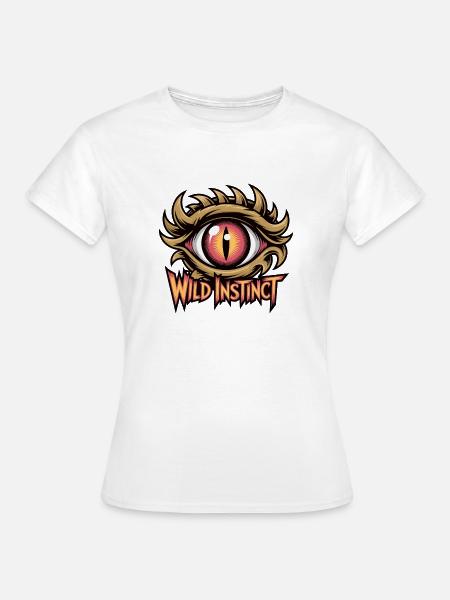 Wildes Instinktauge - Frauen T-Shirt - Weiß