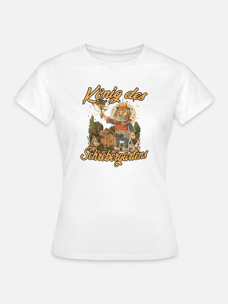 Schrebergarten Gemüsebeet Gartenarbeit Garten - Frauen T-Shirt - Weiß