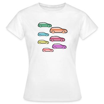 Automobiles - T-shirt Femme - blanc - Devant - AI Model Female 172 dark (172cm)