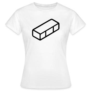 brick - Women's T-Shirt - white - Front - AI Model Female 172 dark (172cm)
