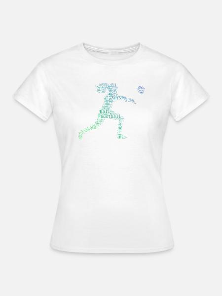 Ballsport Geschenkidee für eine Faustballspielerin - Frauen T-Shirt - Weiß