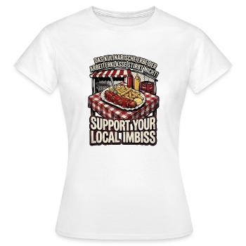 Kulinarischer Arbeiter - Frauen T-Shirt - Weiß - Vorne - AI Model Female 172 dark (172cm)