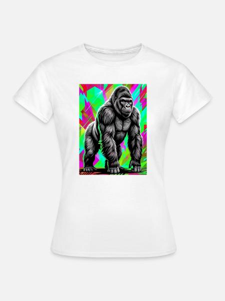 Gorilla - Frauen T-Shirt - Weiß