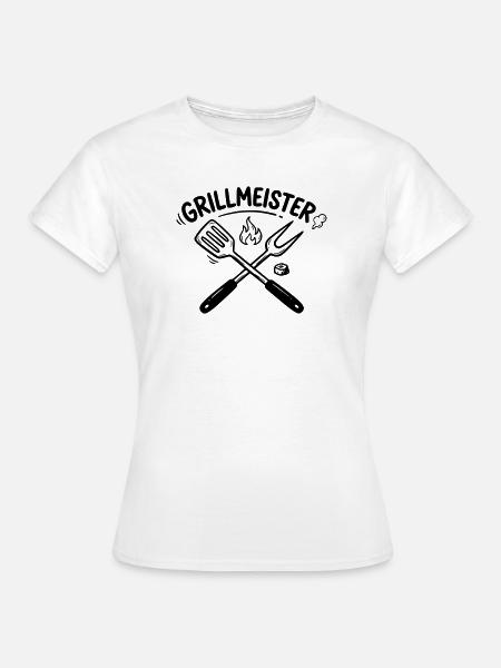 Grillmeister BBQ Grillen Pitmaster Männer - Frauen T-Shirt - Weiß