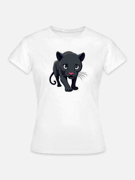 Panther - Frauen T-Shirt - Weiß