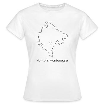 Voyage au Monténégro Balkans Côte adriatique Montagnes - T-shirt Femme - blanc - Devant - AI Model Female 172 dark (172cm)