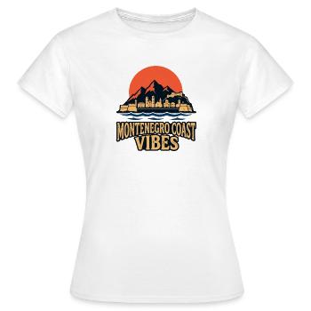 Voyage au Monténégro Balkans Côte adriatique Montagnes - T-shirt Femme - blanc - Devant - AI Model Female 172 dark (172cm)